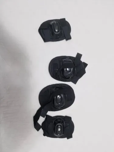 Kit de Proteção (4 Peças) para Esportes Radicais - Preto, Tamanho Infantil/Juvenil
