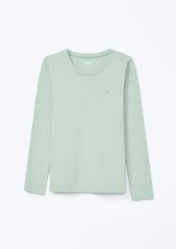 blusa básica infantil menina manga longa com patch hering kids 13-14
