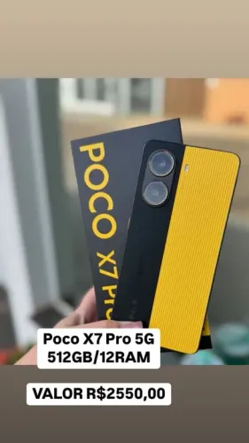 Poco X7 Pro 5G 512GB/12RAM - Novo