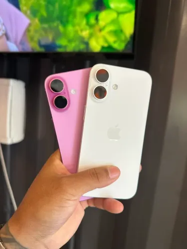 ? IPHONE 16 128GB Rosa e branco, completo ?