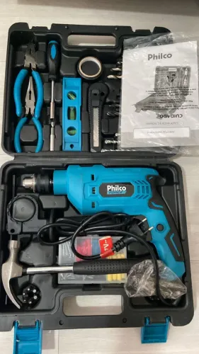 Furadeira Philco Force Maleta 99 Acessórios 650W PFU03MF