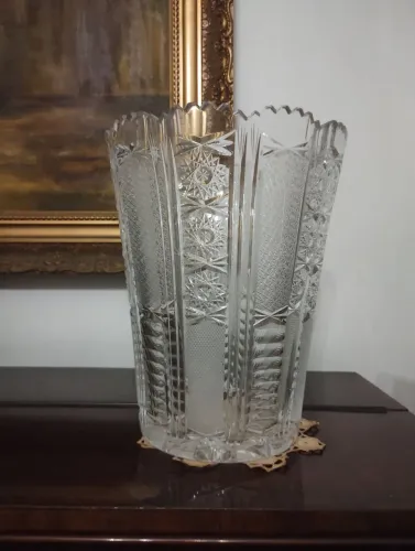 vaso cristal tipo Baccarat antigo