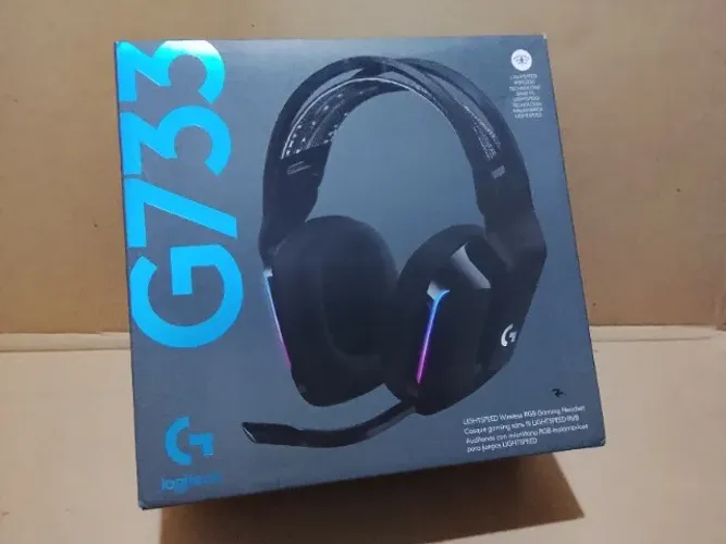 Headset Gamer Sem Fio Logitech LIGHTSPEED PRO-G 40mm, 29h Bateria, Microfone Cardioide, Al