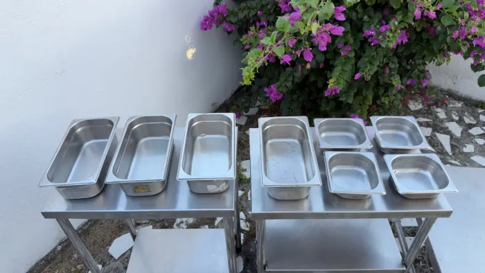 8 Cubas Gastronômicas Inox GNs 1/3 e 1/6