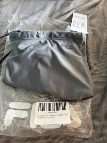 Sunga masculina Fila Basic cinza - Com etiqueta