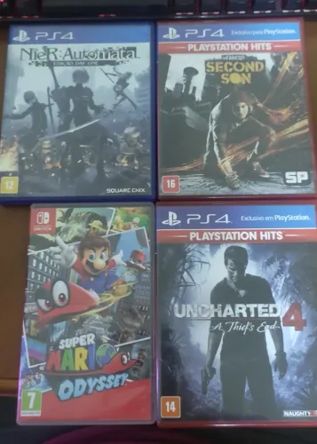 Jogos de PS4 e Switch