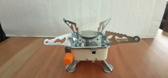 Mine Fogareiro Acendimento Automático 1 Boca + Frasco De Gás