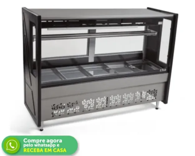 Balcão de carnes 1,75M Preto Polar