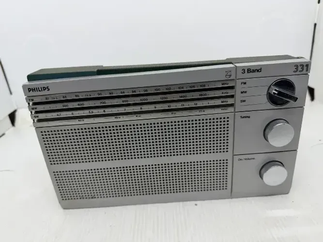 Rádio Receptor Am Fm Sw Philips 331 Ondas Curtas 3 Faixas (Usado)