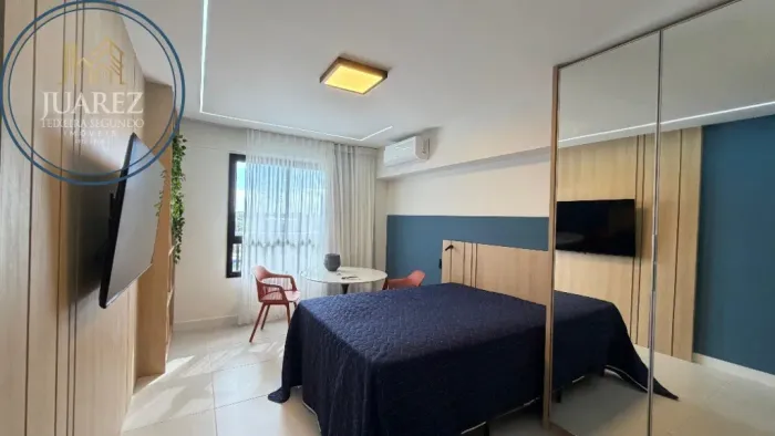 STUDIO NO PREMIUM STELLA MARIS, 28M², VISTA MAR LATERAL, MOBILIADO!