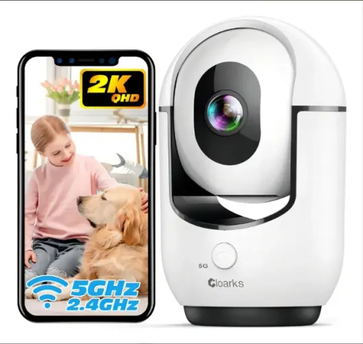 Câmera de Segurança Interna WiFi 2K 5G