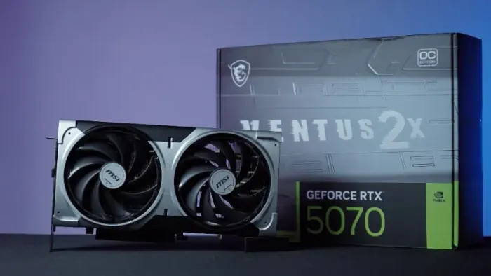 Placa de Vídeo - MSI RTX 5070 Ventus 2X OC 12GB por R$4.299,00