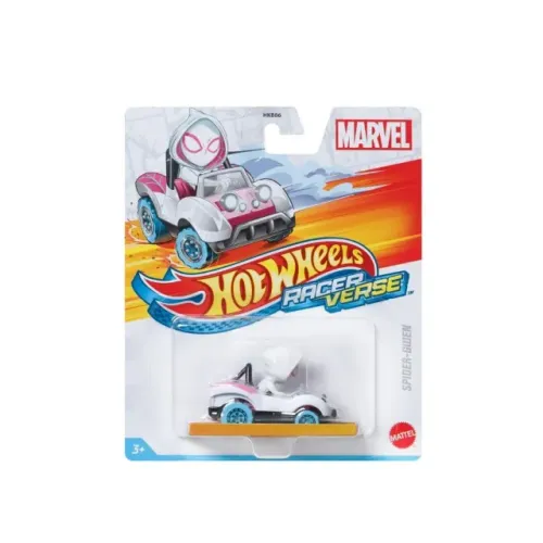 Hot Wheels Disney Racerverse Spider-gwen Marvel Spiderman Cor branca