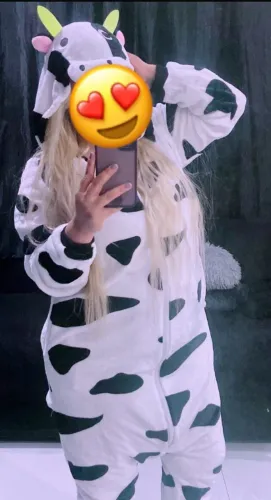 Pijama kigurumi da vaquinha 