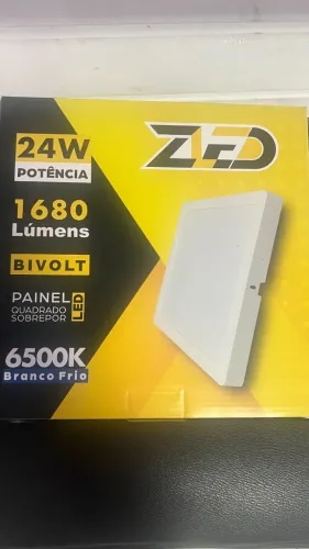 Painel Luminária Led 24w Sobrepor Zled Branca