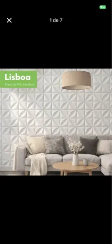 100 Placas Pvc 3d Revestimento Parede Flor Pétalas 25cm 6,25 m2