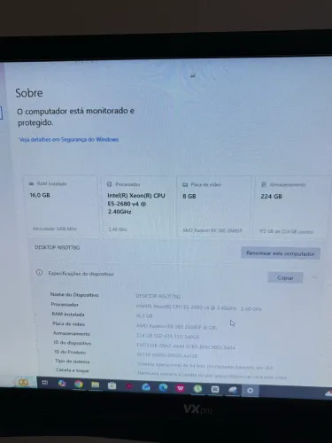 PC Gamer Xeon + RX 580 8GB | 16GB RAM | SSD