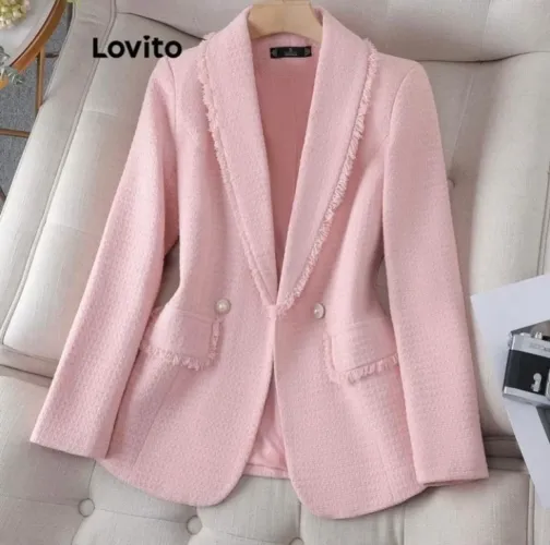 Blazer rosa feminino