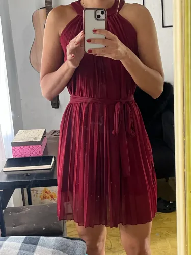 Vestido vinho festa