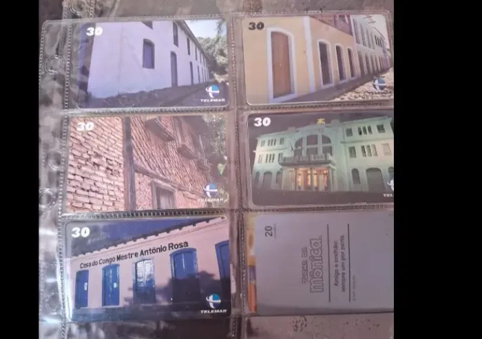 Cartão telefônico de orelhão 