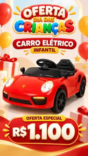 Carro Elétrico Infantil Zippy Toys com Controle Remoto - Várias Cores