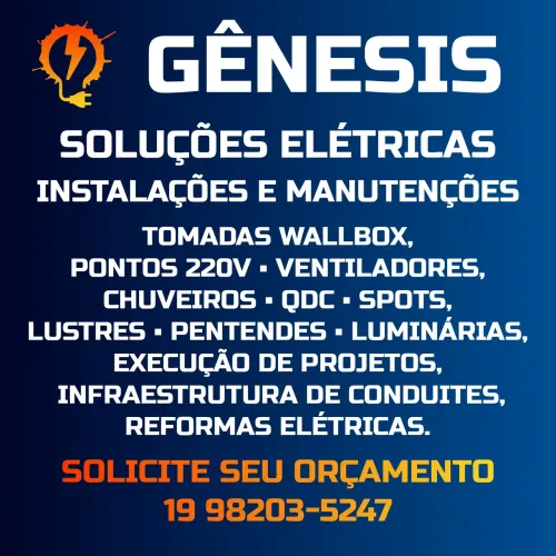 Eletricista instalações e manutenções elétricas 