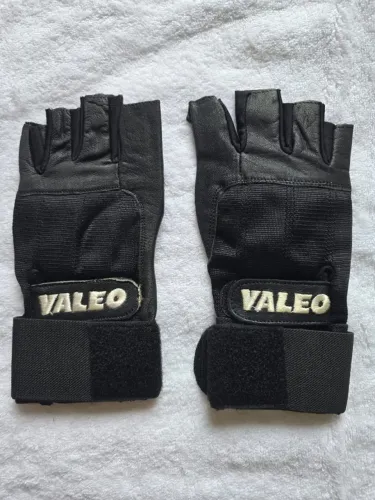 Luva para musculação com munhequeira VALEO, tamanho "M"
