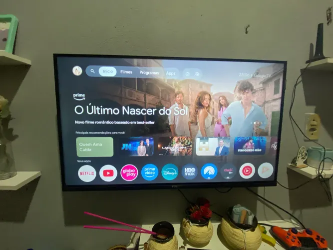 Smart TV 32" TCL Full HD QLED 35S5K Google TV 2 HDMI