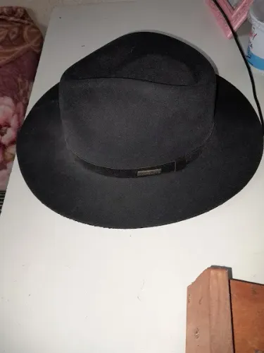 Chapéu Marcato Preto - Aba Larga