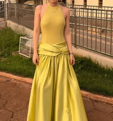 Vestido verde - alta costura