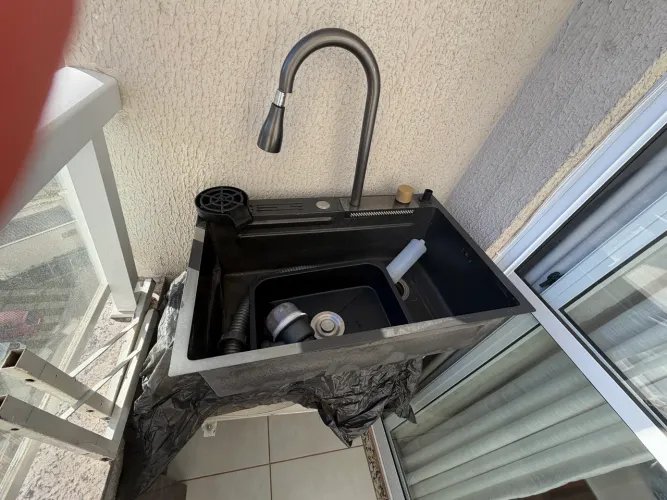 Cuba cozinha Gourmet Aço Inox preta