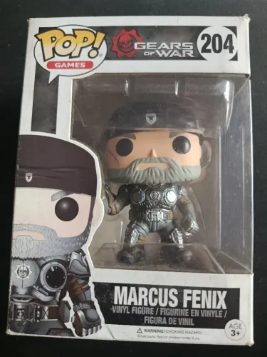 marcus fenix 204 funko pop gears of wars old marcus pop games