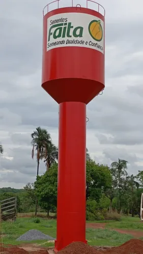 Caixa de água tipo taça e tubular estrutura metálica direto da fábrica