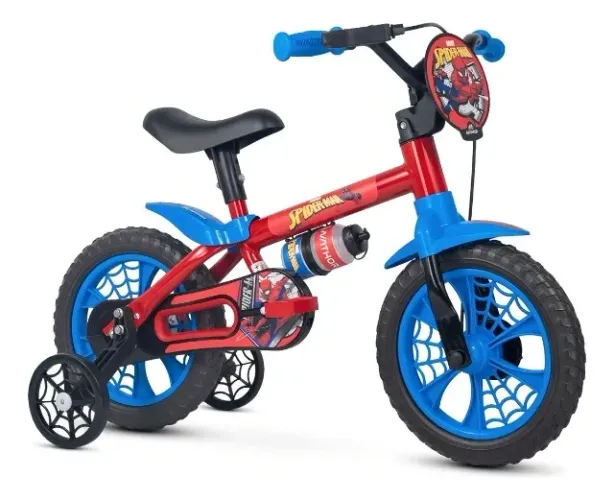 Bicicleta infantil homem aranha