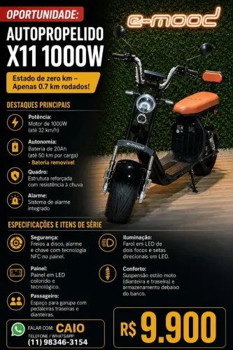 Autopropelido moto bicleta eletrica
