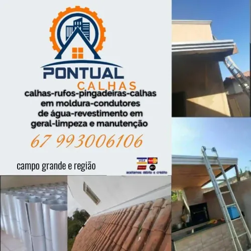 Calhas Rufos limpeza e manutenção