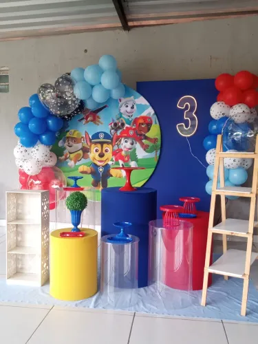Decoração de festa e pegue monte 
