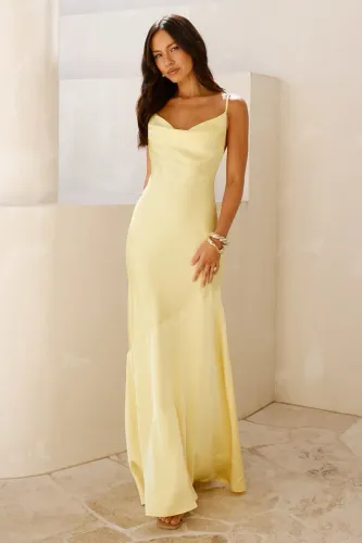 Vestido Amarelo Pastel  