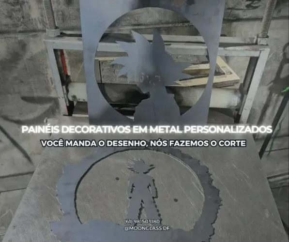 painéis decorativos em metal personalizados