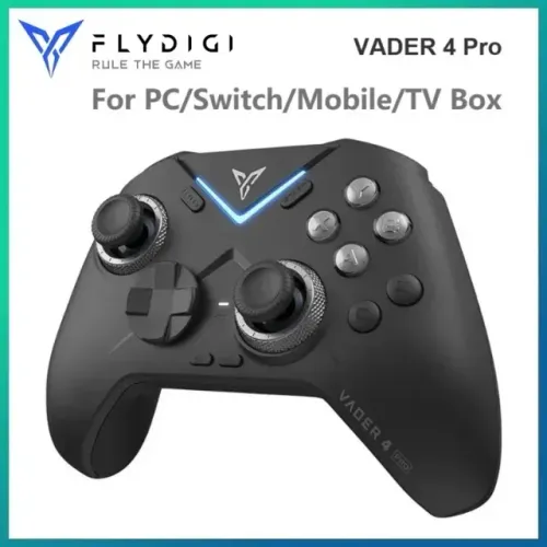 Controle Flydigi Vader 4 Pro Bluetooth para PC, Switch, iOS e Android Preto