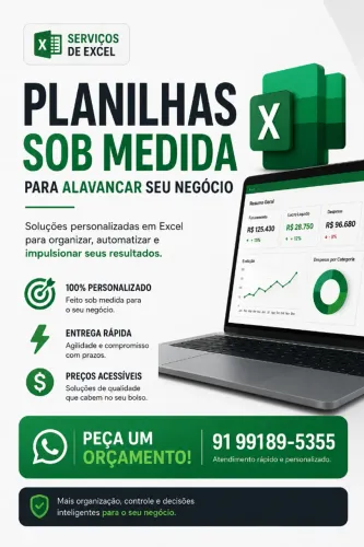 PLANILHAS PROFISSIONAIS EM EXCEL