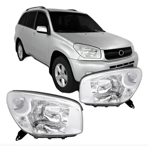 Farol Rav4 2004 2005 2006 Cromado esquerdo