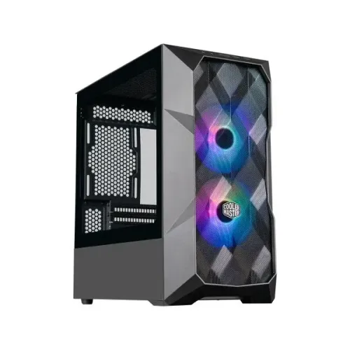 Gabinete Cooler Master Td300 Mesh Micro-Atx Mini Tower Lateral De Vidro Temperado Preto |