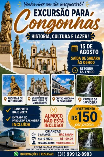 Bate volta para Congonhas 