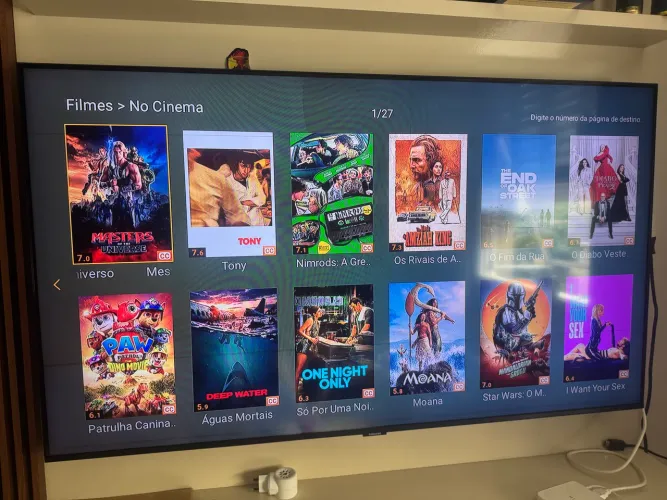 Samsung Smart TV 50? Série 8 - COM LISTRA NA TELA