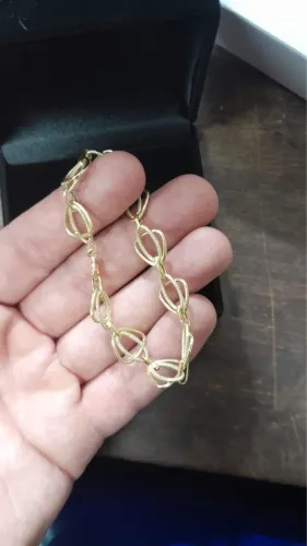 Pulseira de ouro 18 k 8 gramas 