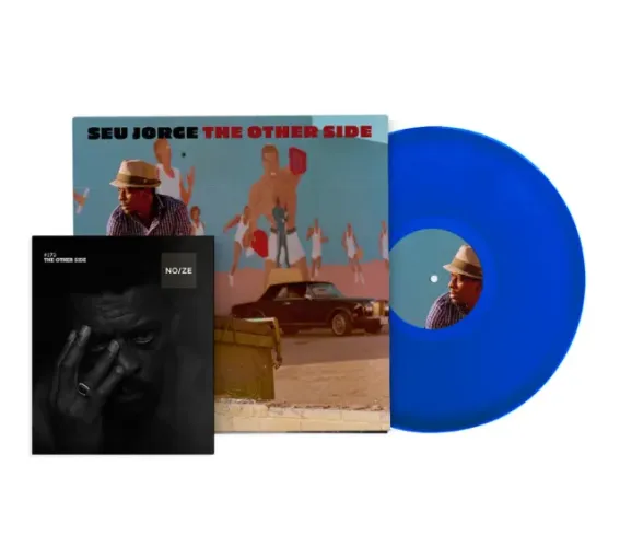 LP vinil Seu Jorge - The other side, azul, edição noize