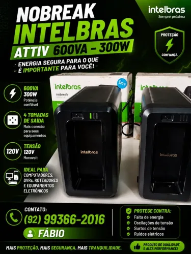 Nobreak 600VA 300Wts