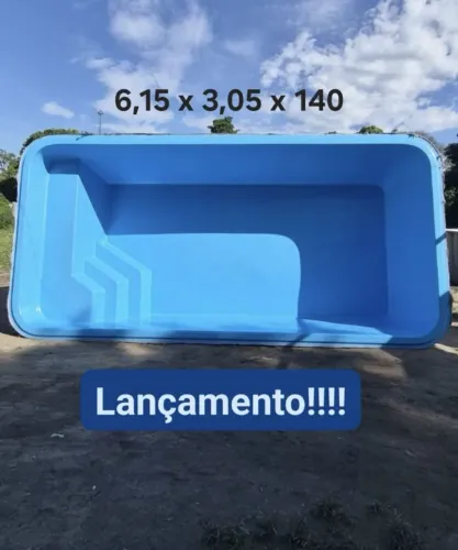 Piscina de Fibra 6,15 x 3,05 x 1,40m