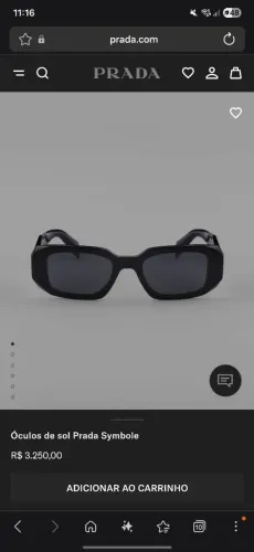 Óculos PRADA SPR 17W Symbole ORIGINAL